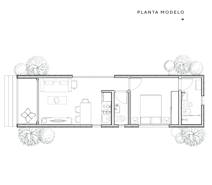 Garabi Casas. Modulo Calden